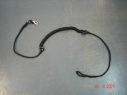 LIGNE DE TRAIT AMORTIE VTT NOIRE  1 CHIEN