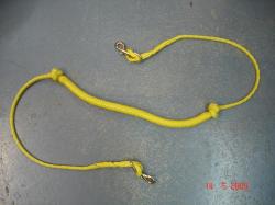LIGNE DE TRAIT AMORTIE CANICROSS CANIRANDO JAUNE 1 CHIEN