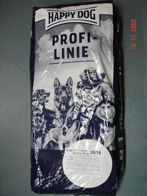 HAPPY DOG PROFILINE 26/16 SAC DE 20 KGS