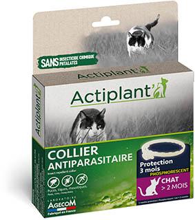 Actiplant' - Collier antiparasitaire - chat  Phosphorescent