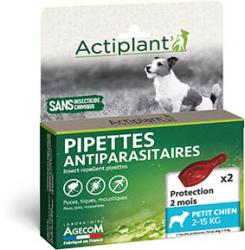 Actiplant' - Pipettes antiparasitaires petit chien 2-15 kg