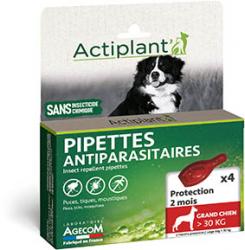 Actiplant' - Pipettes antiparasitaires grand chien 30 kg et +